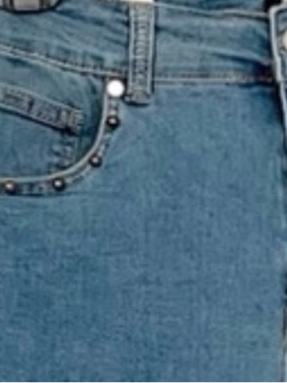 Woman’s Studded Wide Leg High Waisted Jeans Junior Size 13 women’s 10/12 - Picture 8 of 8